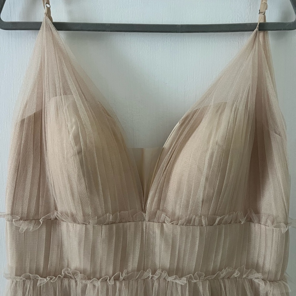 Revelry Cream Satin Dress